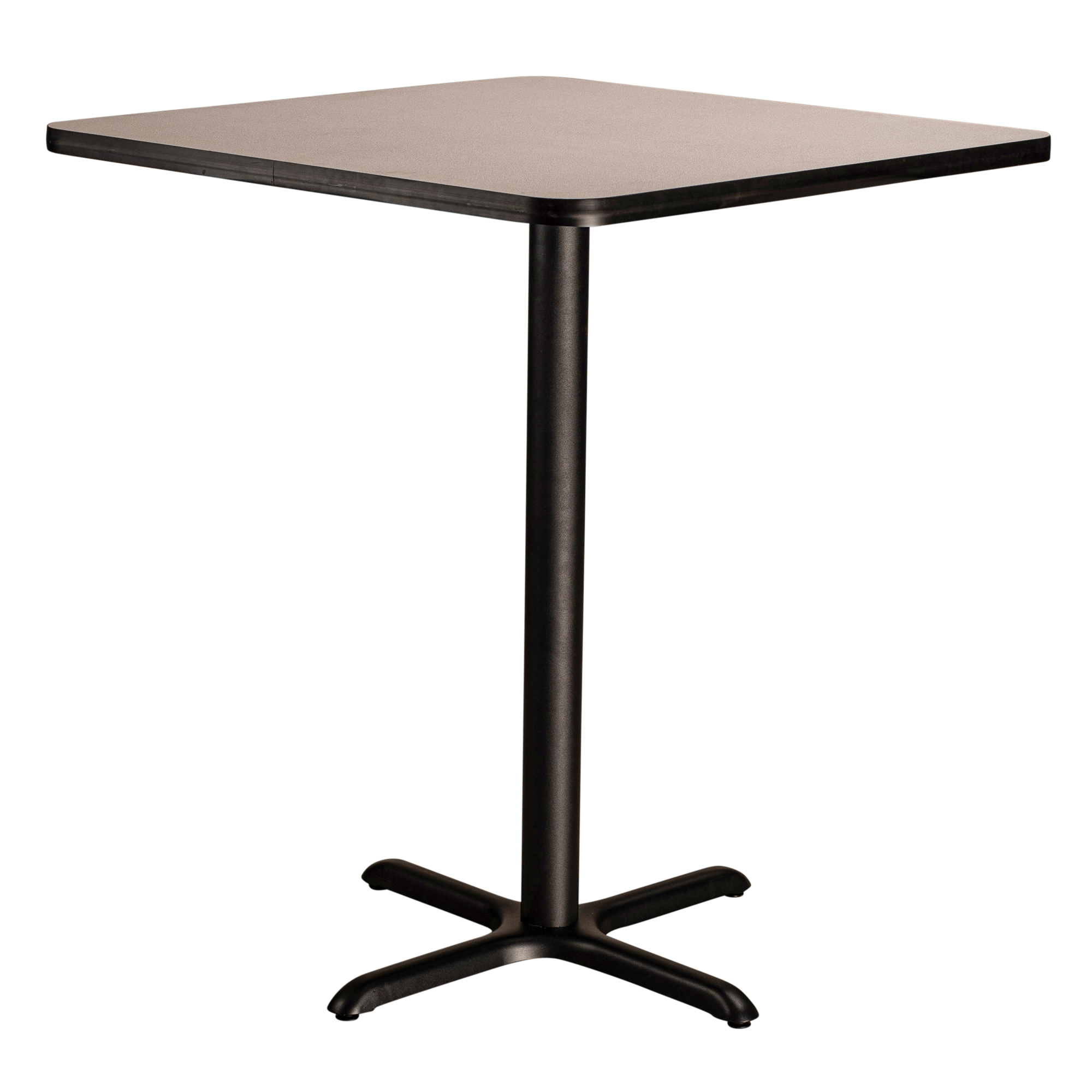 National Public Seating, Cafe Table, 36x36x30 Square "X" Base, Height 30 in, Model# CT33636XDPBTMGY